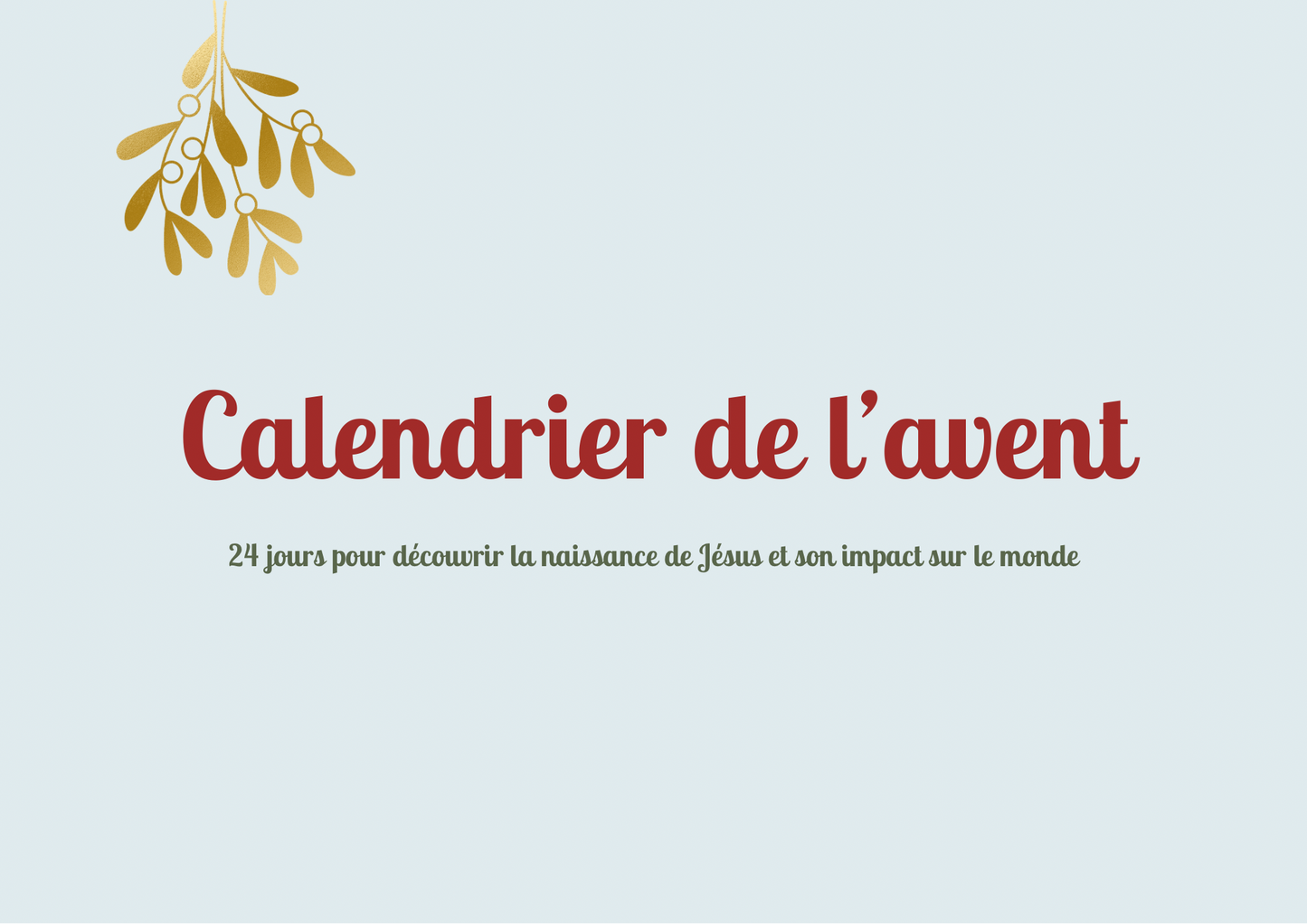 Calendrier de l’Avent